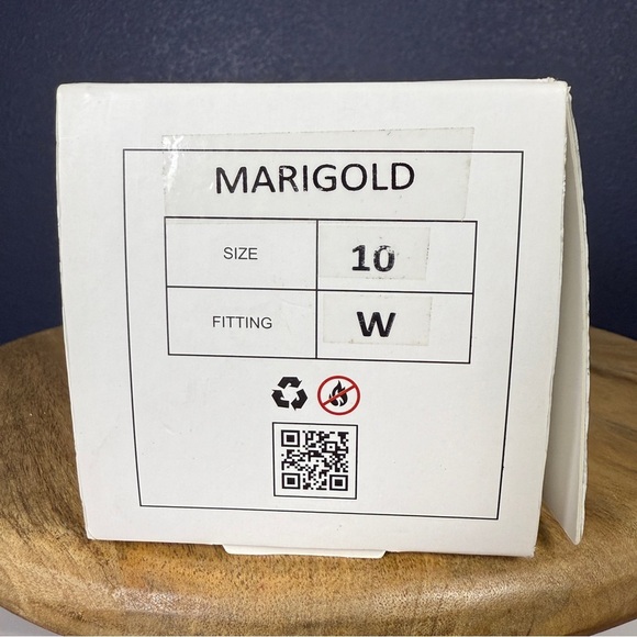 Fuchsia "Marigold" Burgundy Embellished Flats, NIB, Size 10 WIDE - Picture 7 of 7